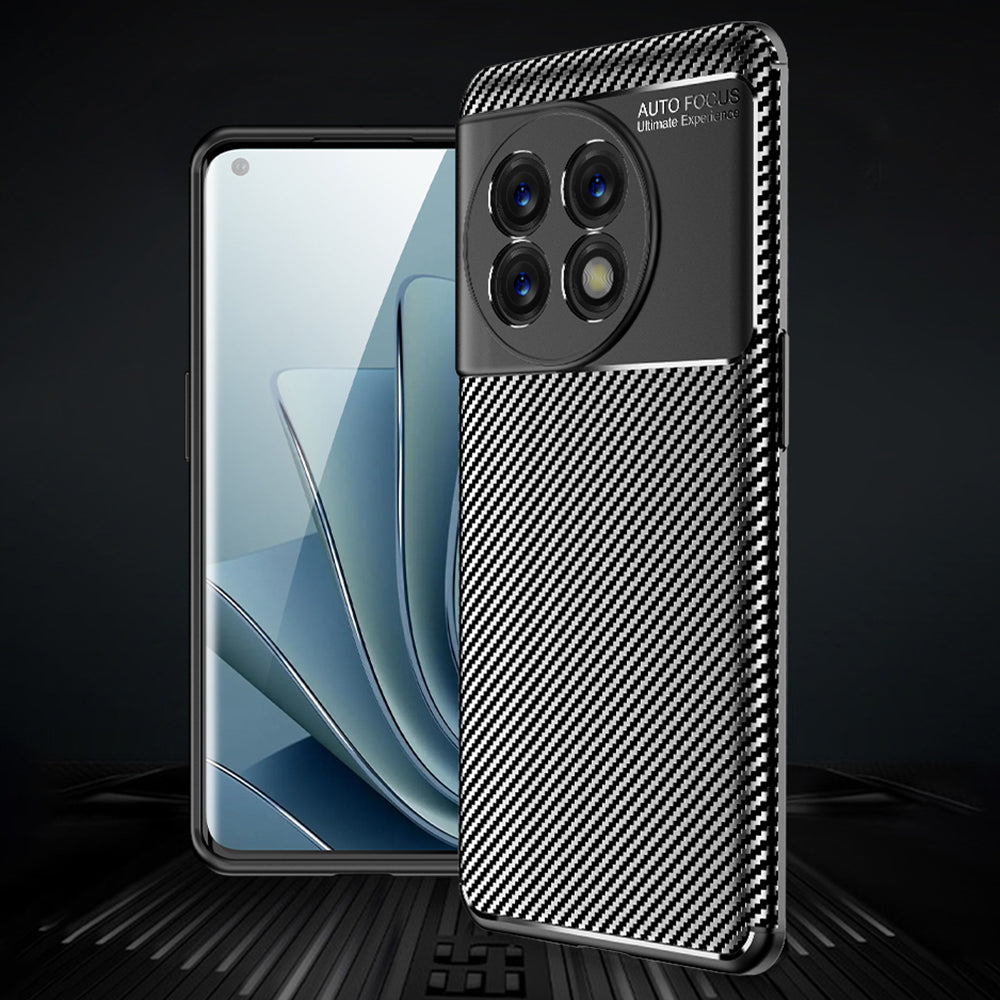 For OnePlus 11 5G Carbon Fiber Texture Phone Case Anti-drop Protection Flexible TPU Cover For OnePlus 11 5G Carbon Fiber Texture Phone Case Anti-drop Protection Flexible TPU Cover